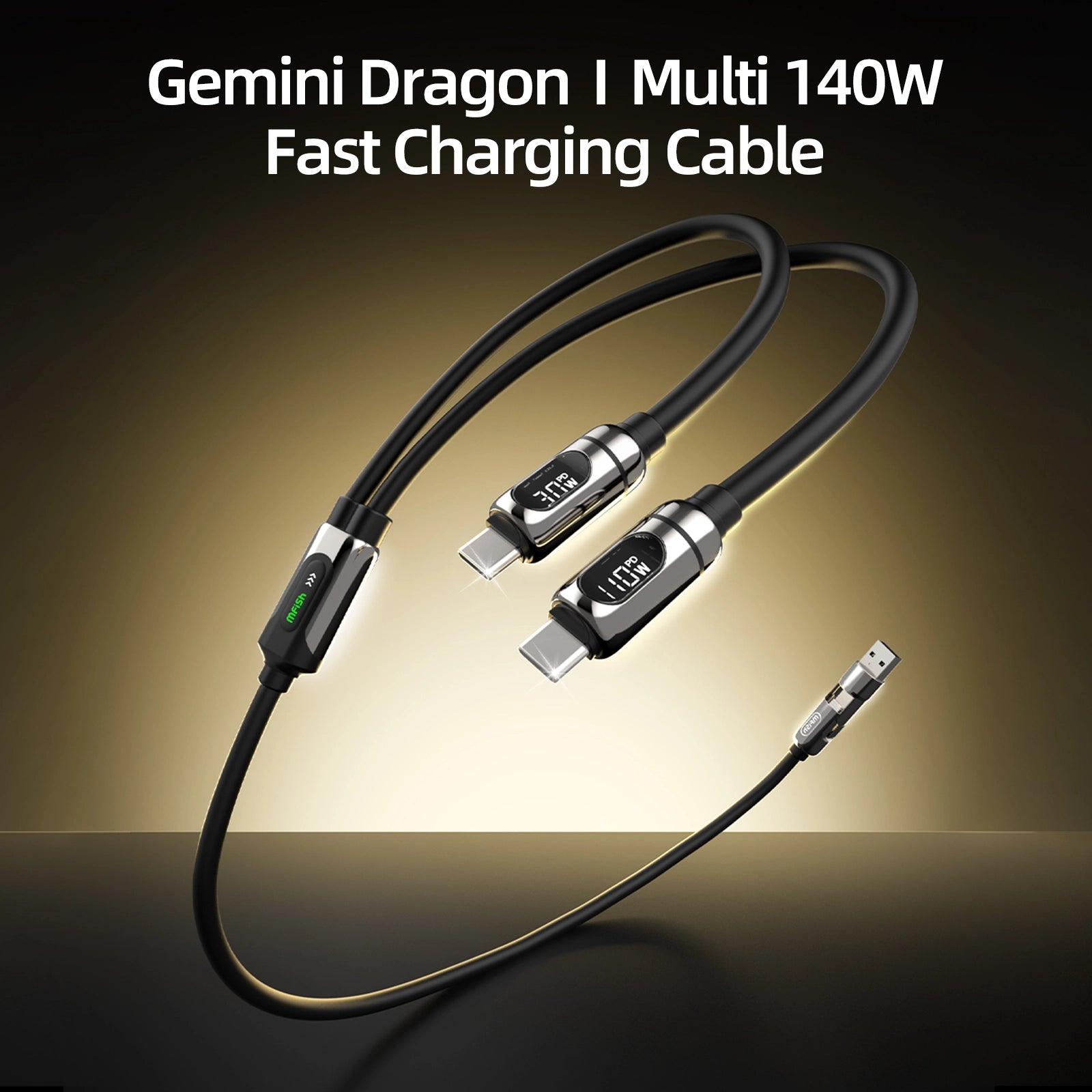 mfish Gemini Dragon 140W Max Dual Type-C Cable