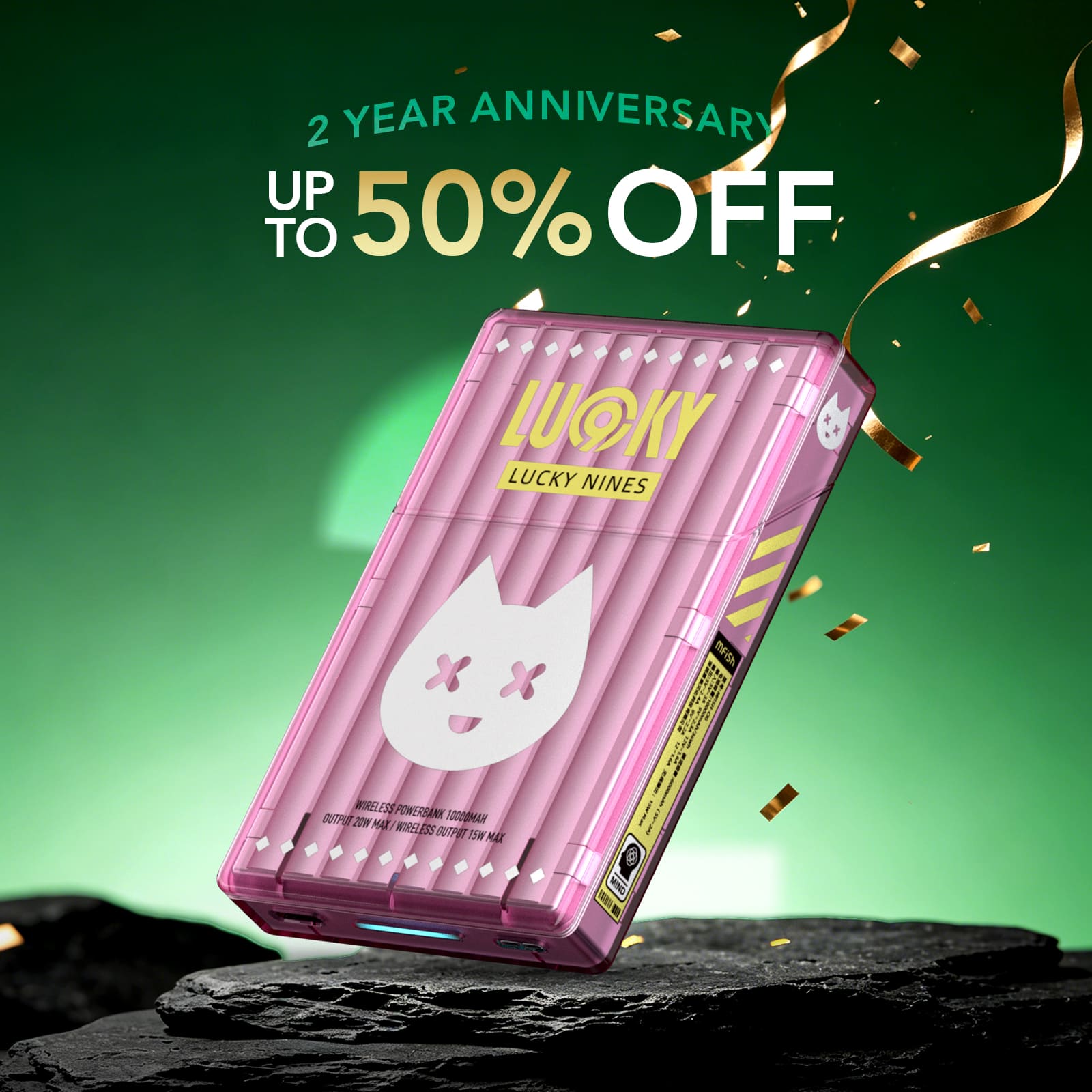 mfish Electricity Cigarette Box Power Bank (5K, Magsafe)