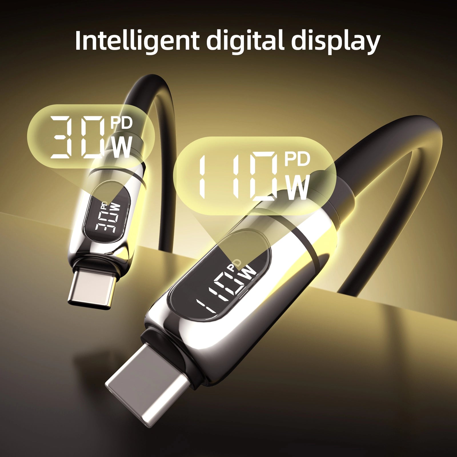 mfish Gemini Dragon Charging Cable (Dual Device, 140W, Real time display)