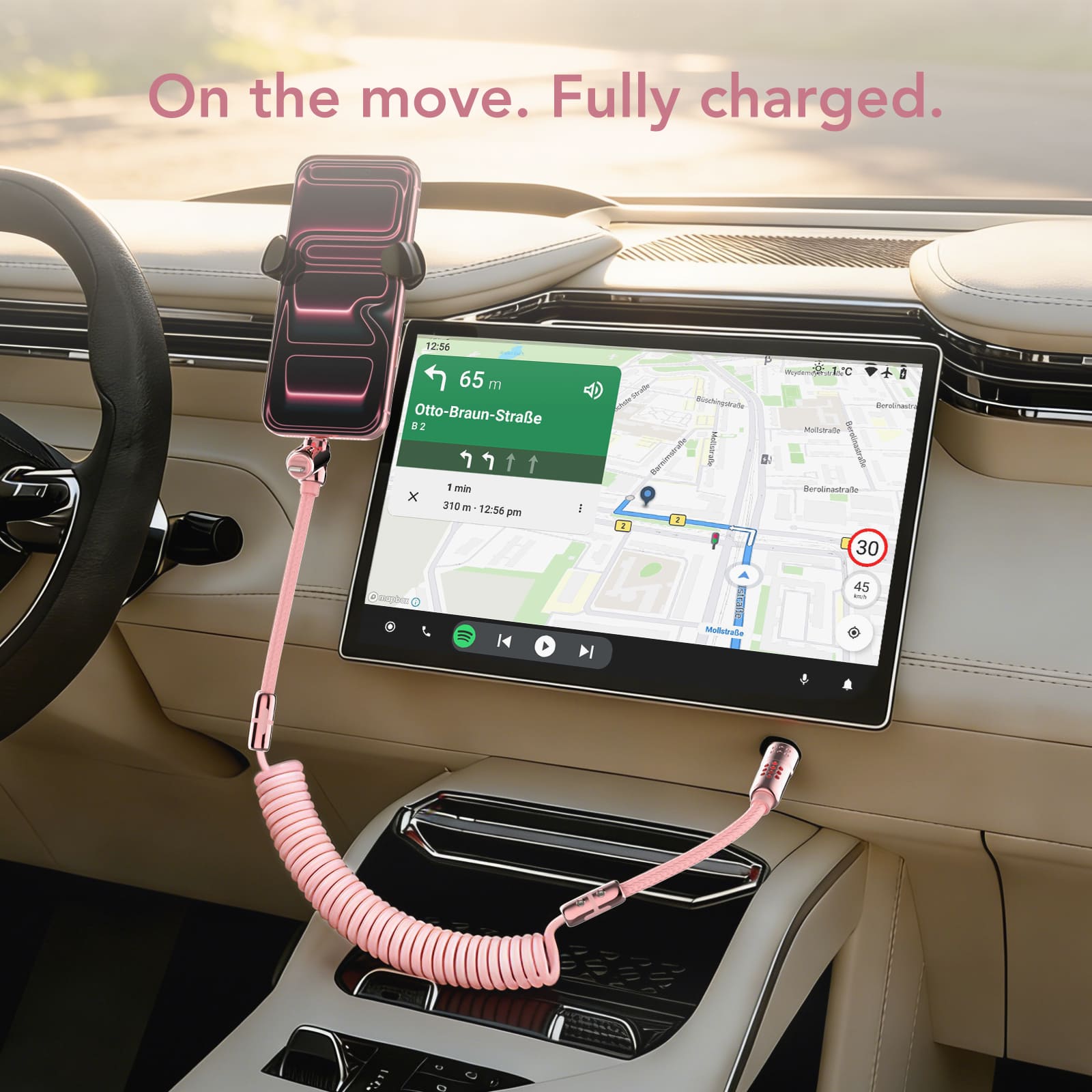 mfish Armored Dragon 8 Spiralkabel (4-in-1, 240 W) – Verwicklungsfrei für Auto und Schreibtisch