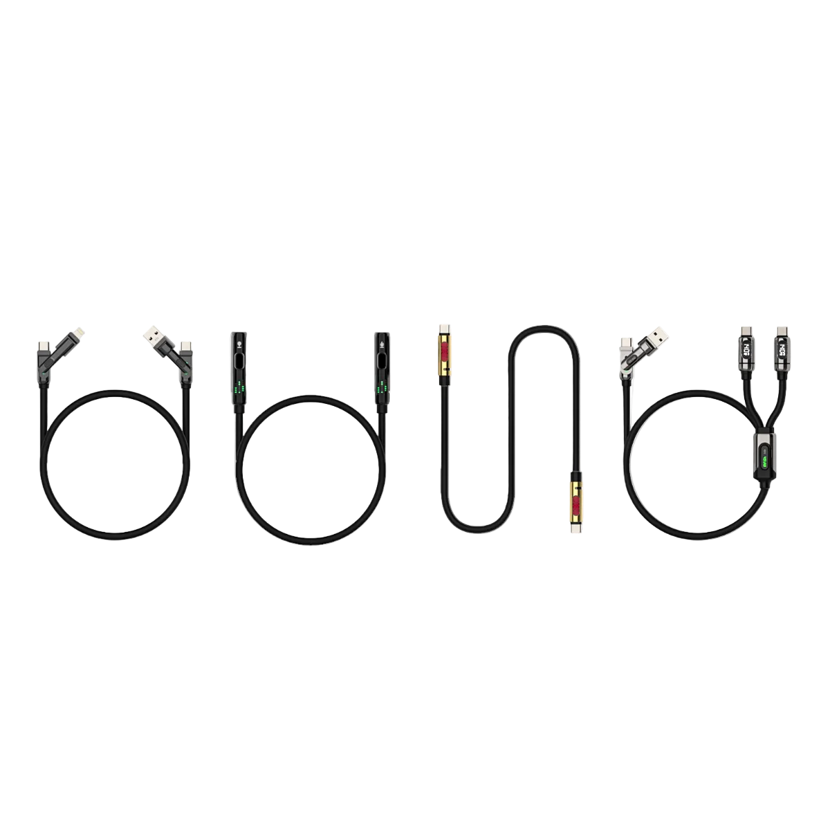 mfish All-Scenario Cable Kit – 4-Cable Charging & Data Bundle