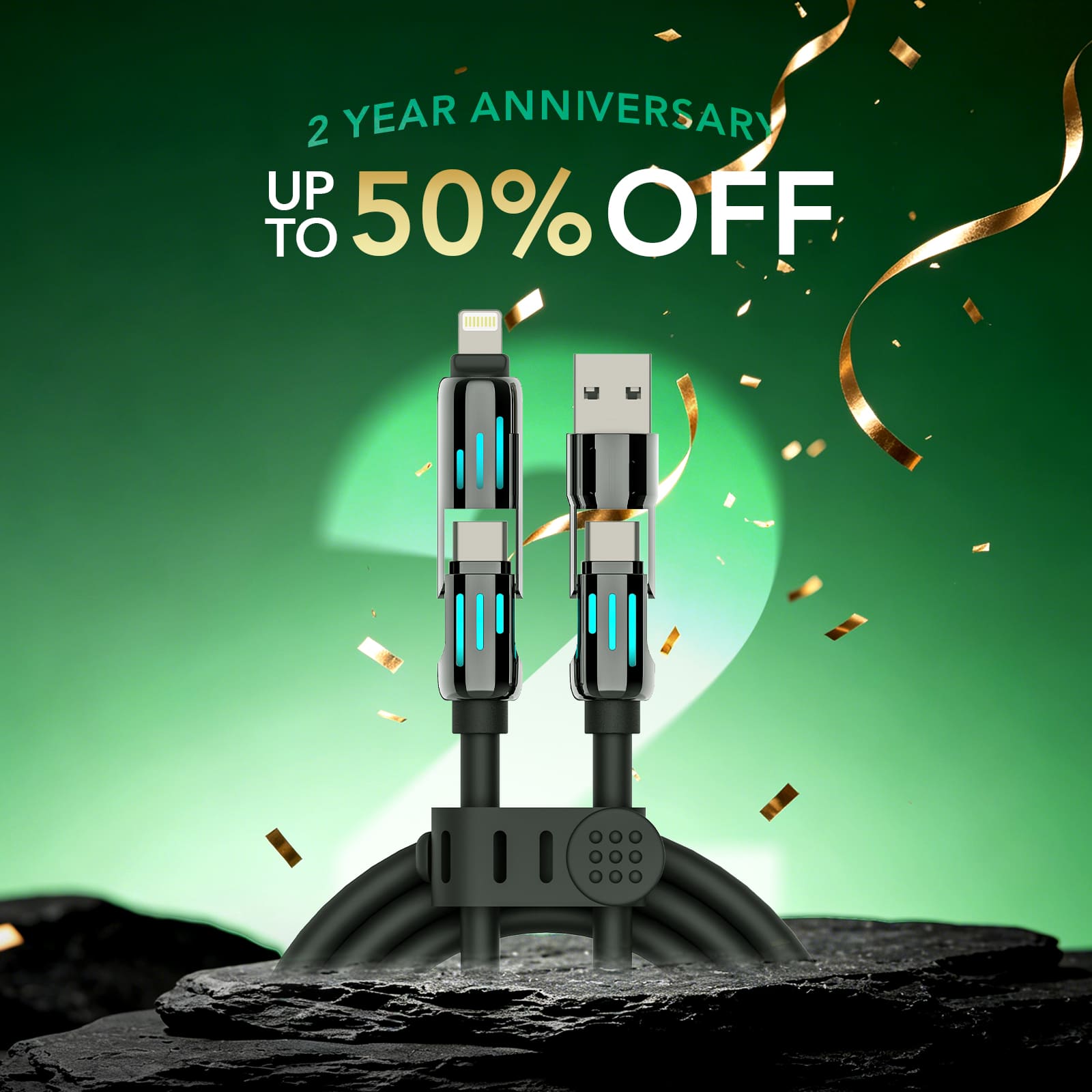 mfish Armored Dragon 1 Ladekabel (240 W, 2 m / 3 m)