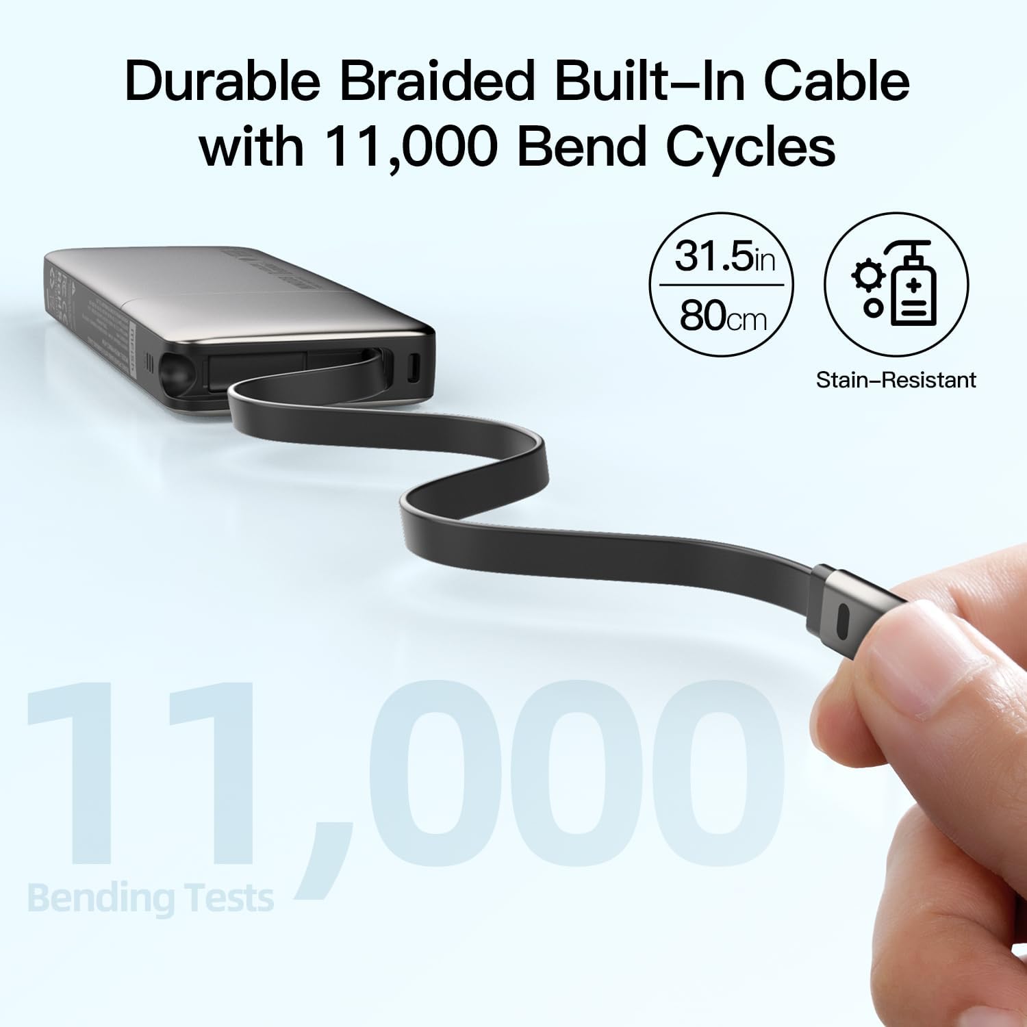 mfish E-RHINO 45W 10K Power Bank, Black