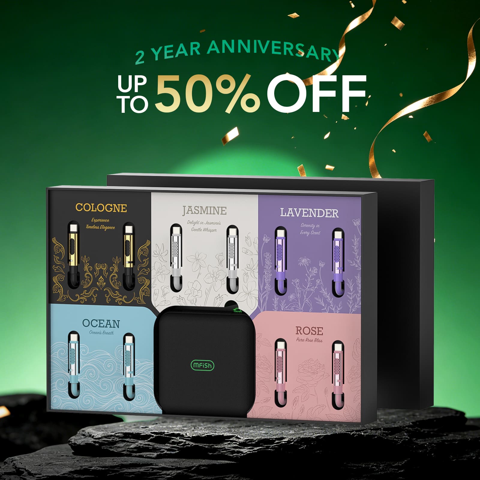 🎁 mfish Aroma Bee 5-in-1 Gift Box (240w, USB-C to USB-C) (100% off)