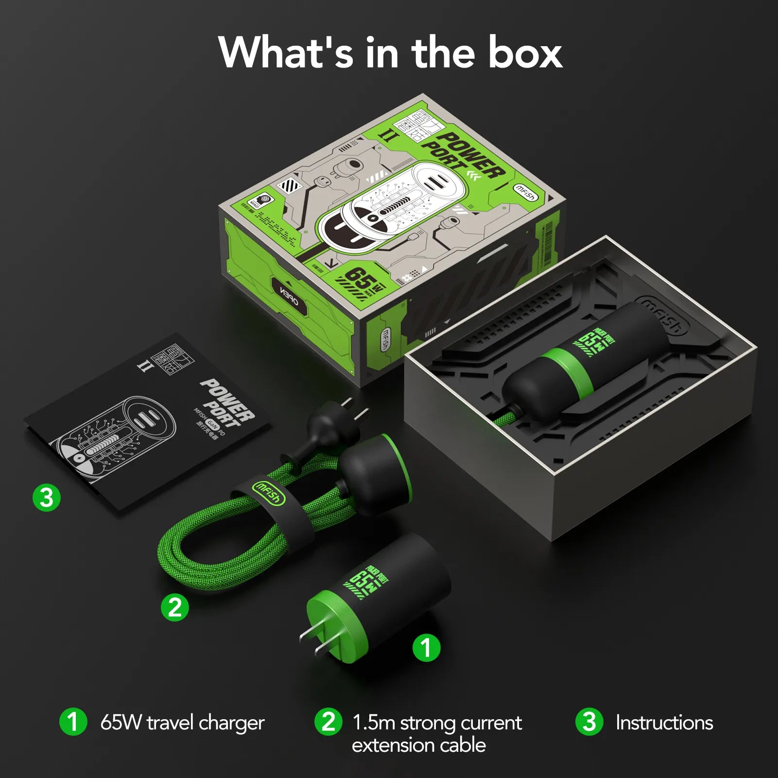 mfish 3-ports 65W Charger - mfish