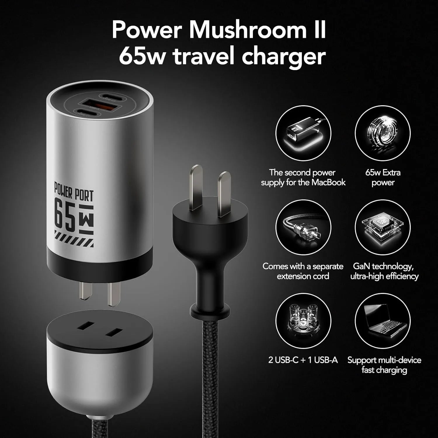 mfish 3-ports 65W Charger - mfish
