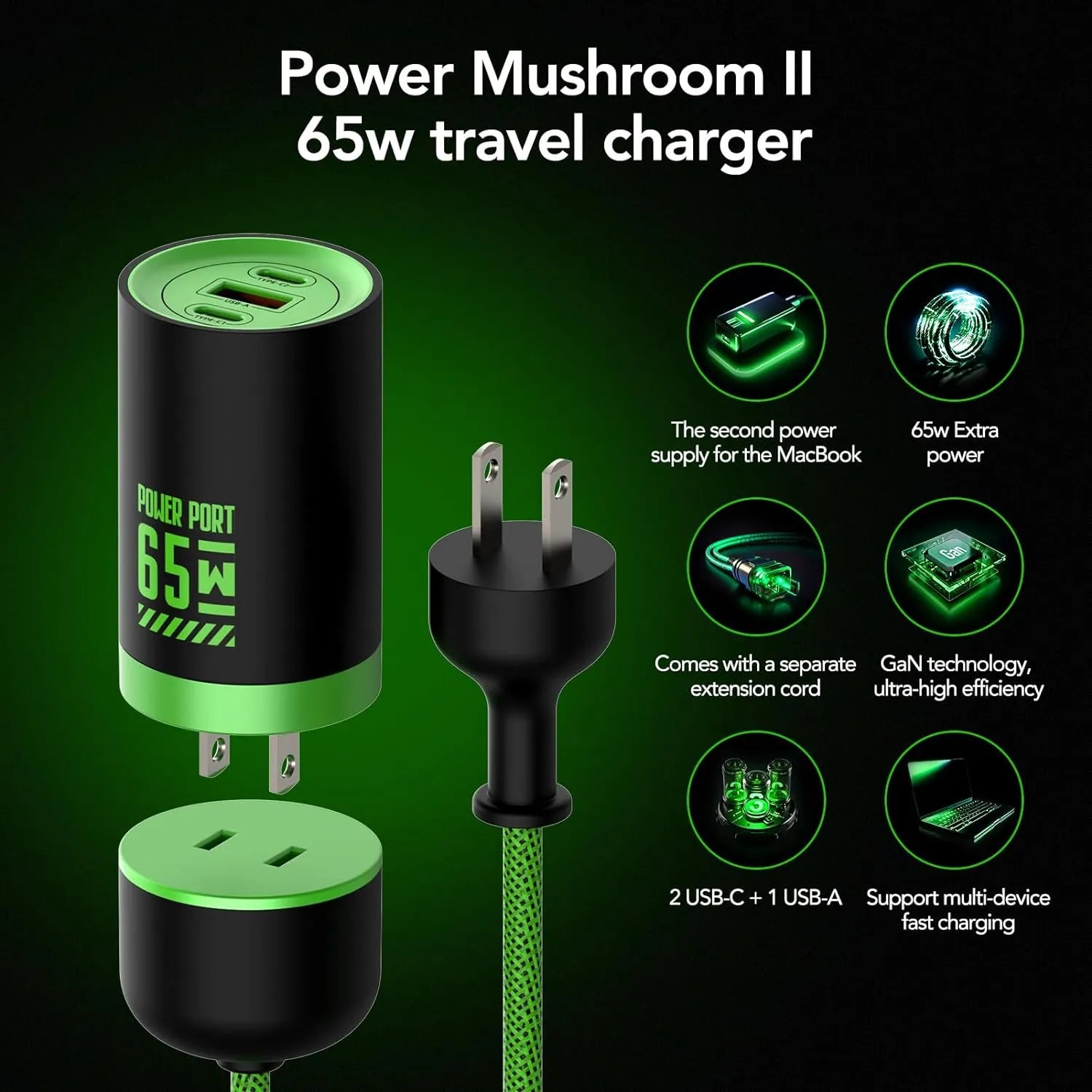 mfish 3-ports 65W Charger - mfish