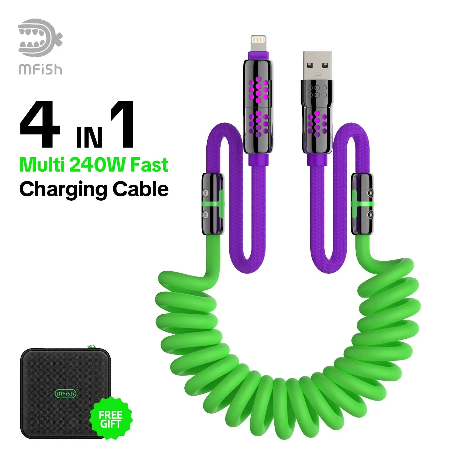 mfish 4-in-1 Charging Cable-Upgraded Ⅷ - mfish