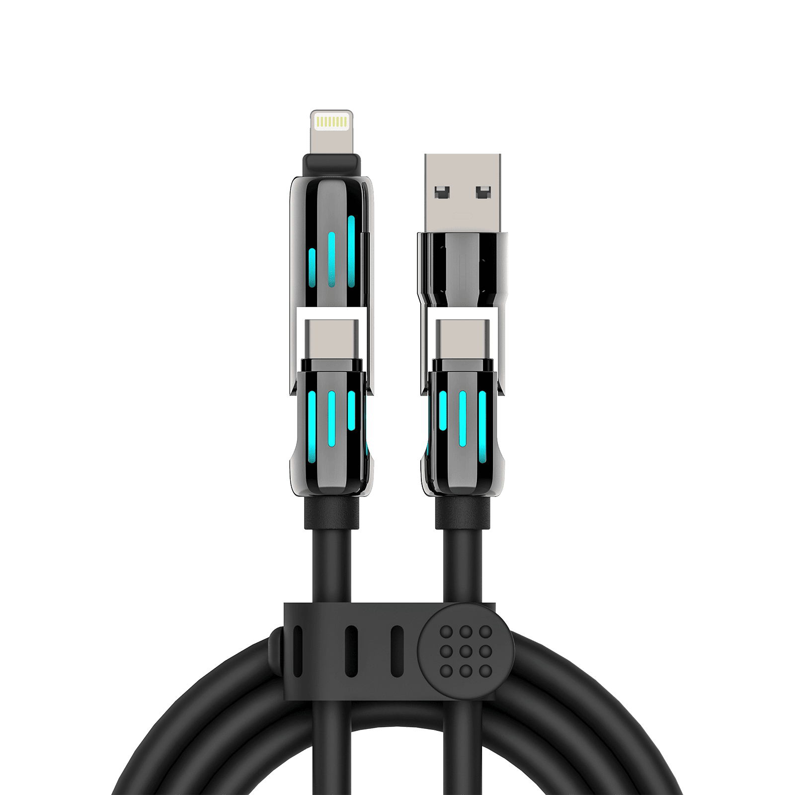 🎁 mfish Armored Dragon Charging Cable (4-in-1, 240W, Liquid Silicone) (100% off)