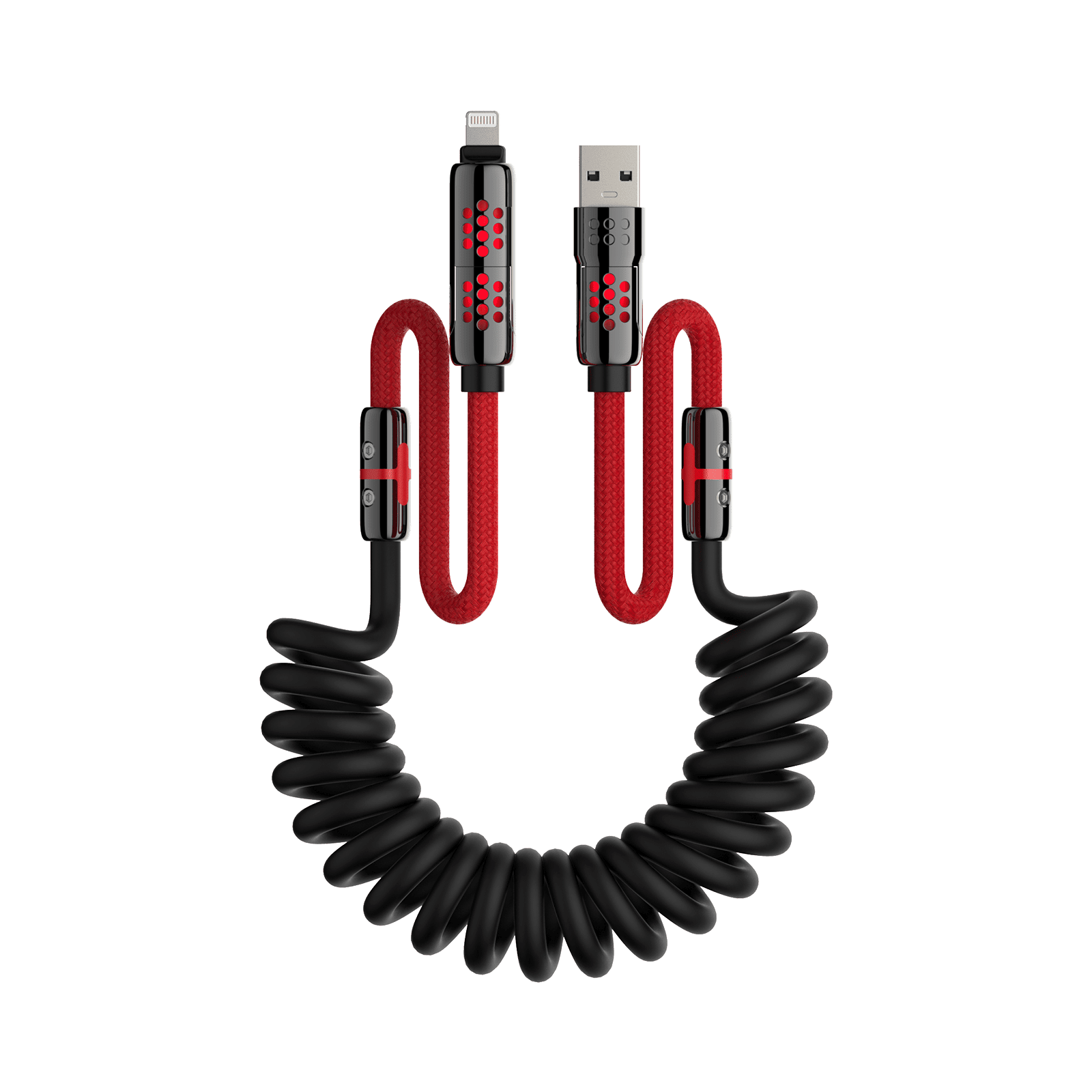 mfish 4-in-1 Coiled Cable (240W) - Armored Dragon 8 Tangle-Free