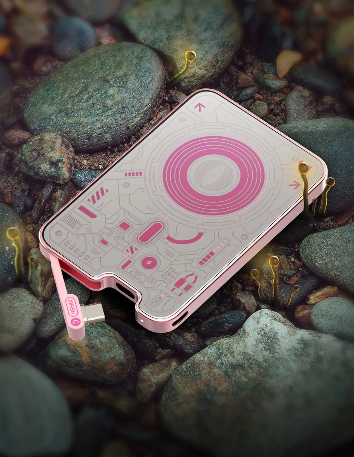 mfish E-Monster Magic Mirror 5000mAh Ultra-Thin Wireless Power Bank 02