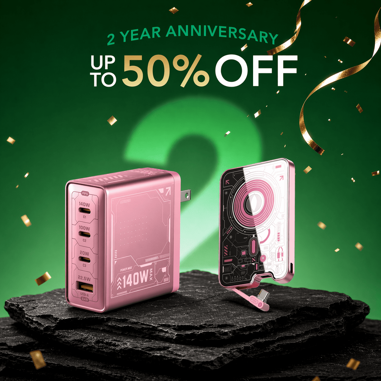 mfish Pink Charging Combo