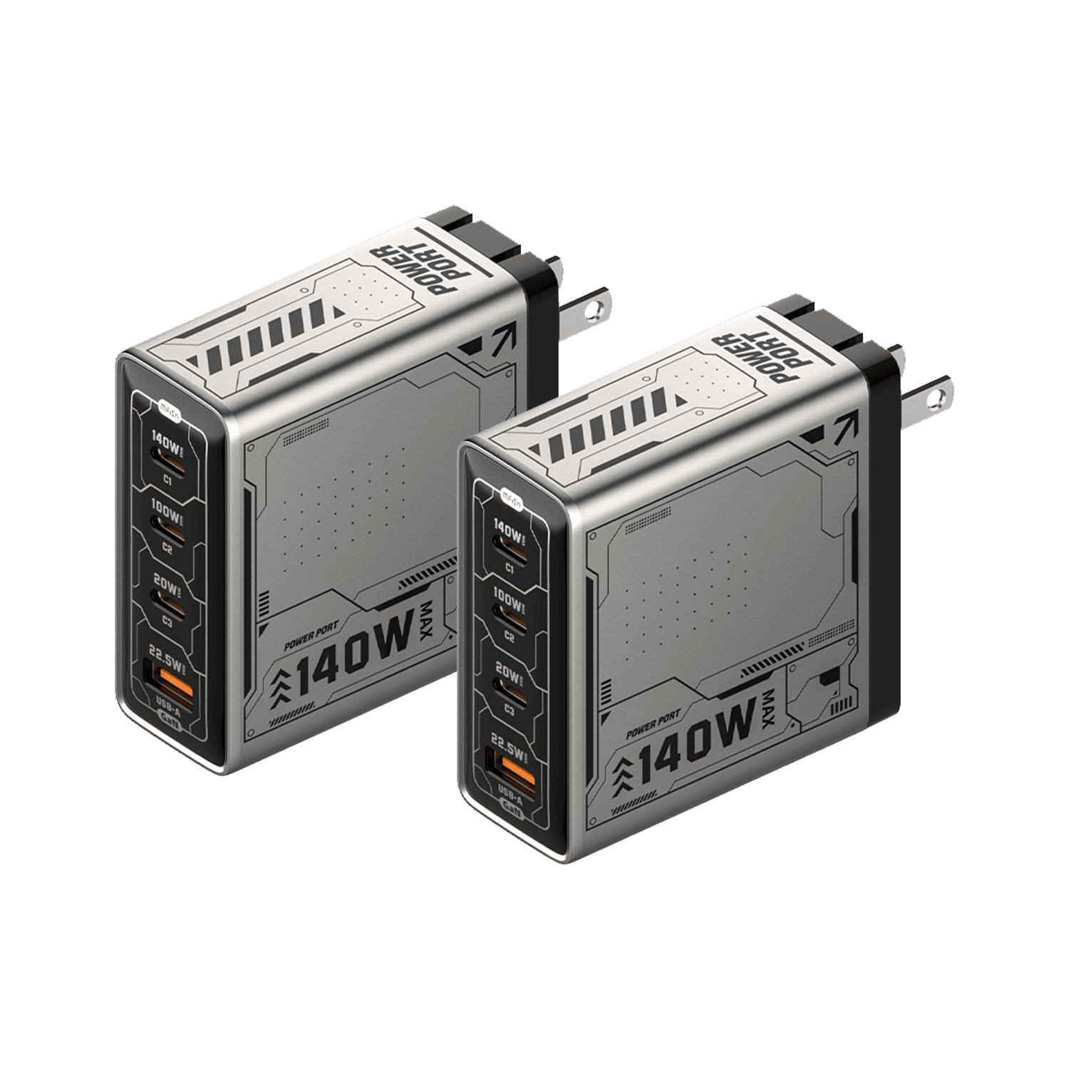 mfish E-RHINO 140W 4-Port GaN Laptop Charger