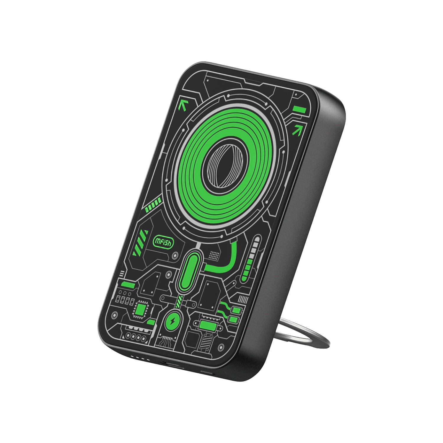 10000mAh Magnetic Wireless Power Bank, 4-in-1 Foldable Charger