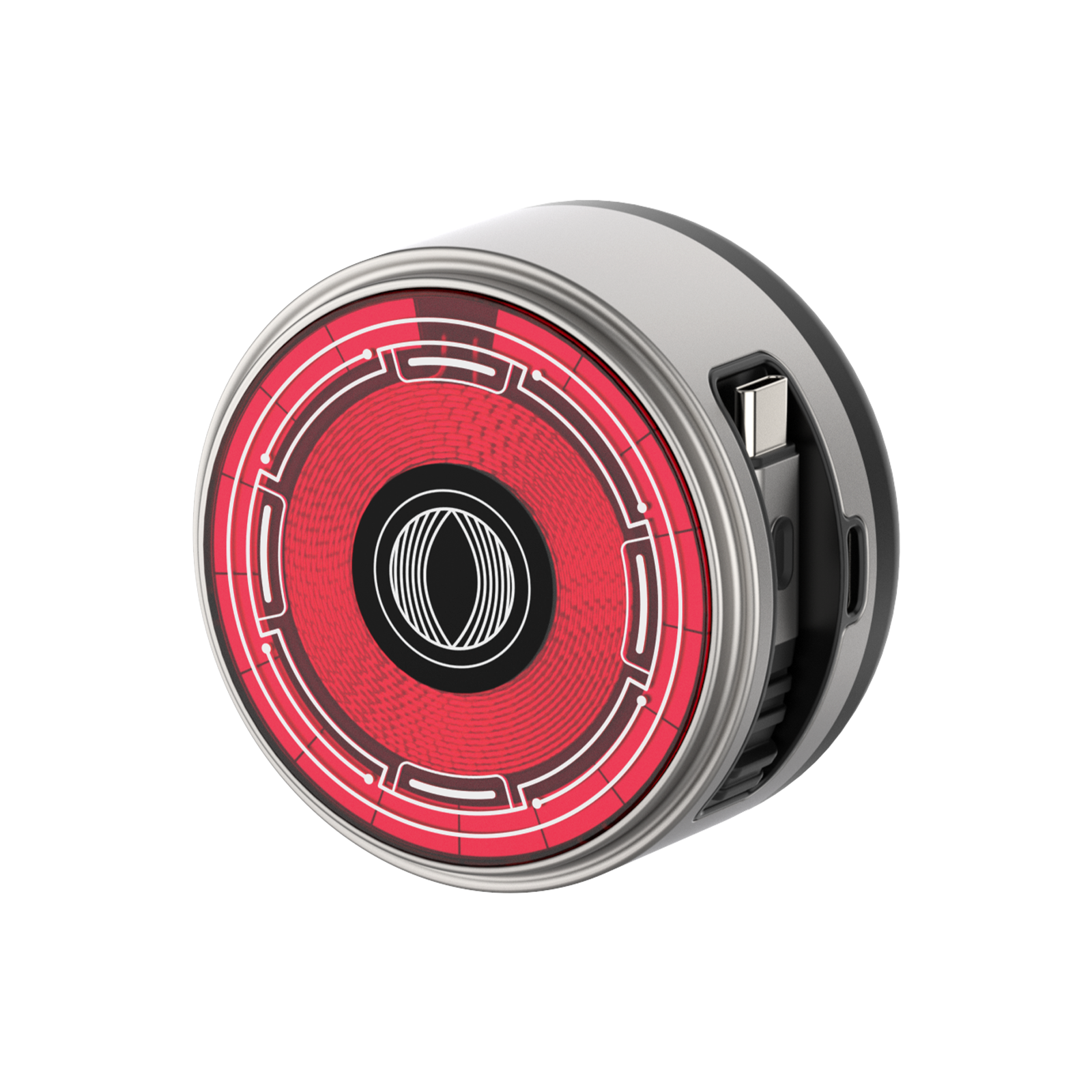mfish E-Monster 3-in-1 Charger(65W, Wireless Charging, Built-in Retractable Cable)