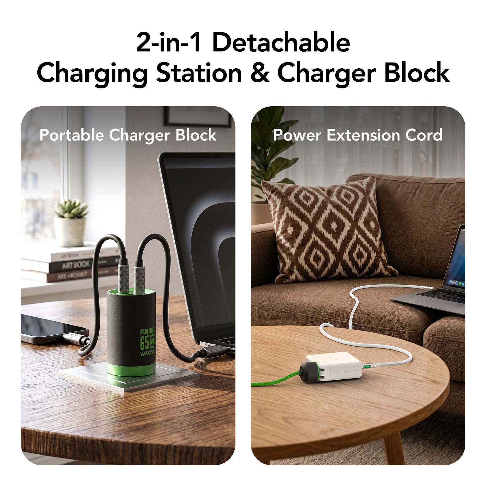 mfish Mushroom 65W GaN Charger with 2200W Extension Power Hub