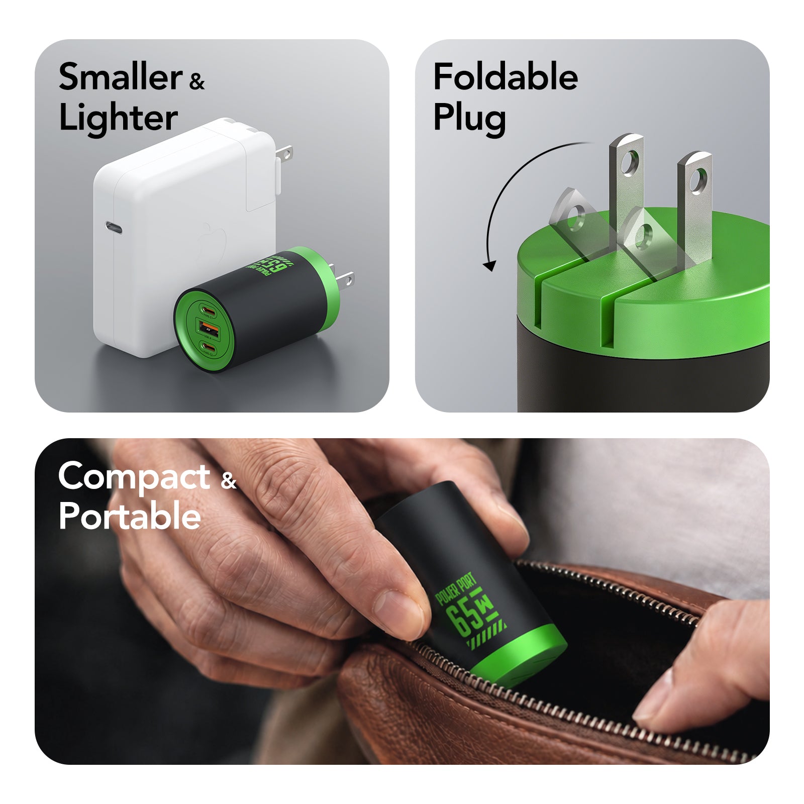 mfish Mushroom 65W GaN Charger with 2200W Extension Power Hub