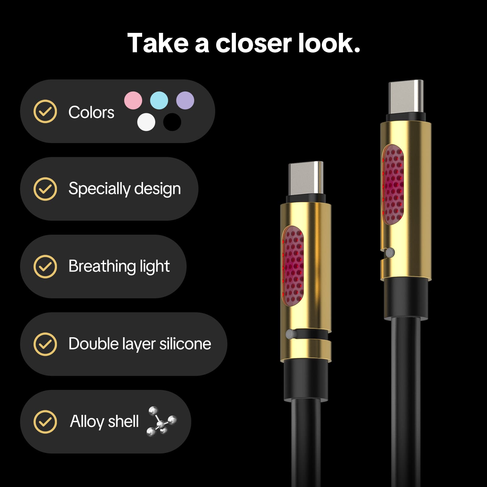 mfish Aroma Bee 240w Fast Charging Cable