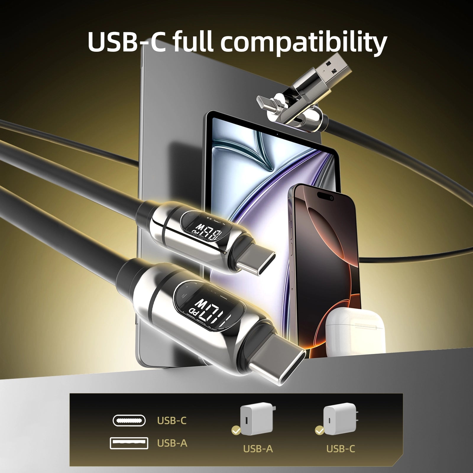 mfish Gemini Dragon 140W Max Dual Type-C Cable