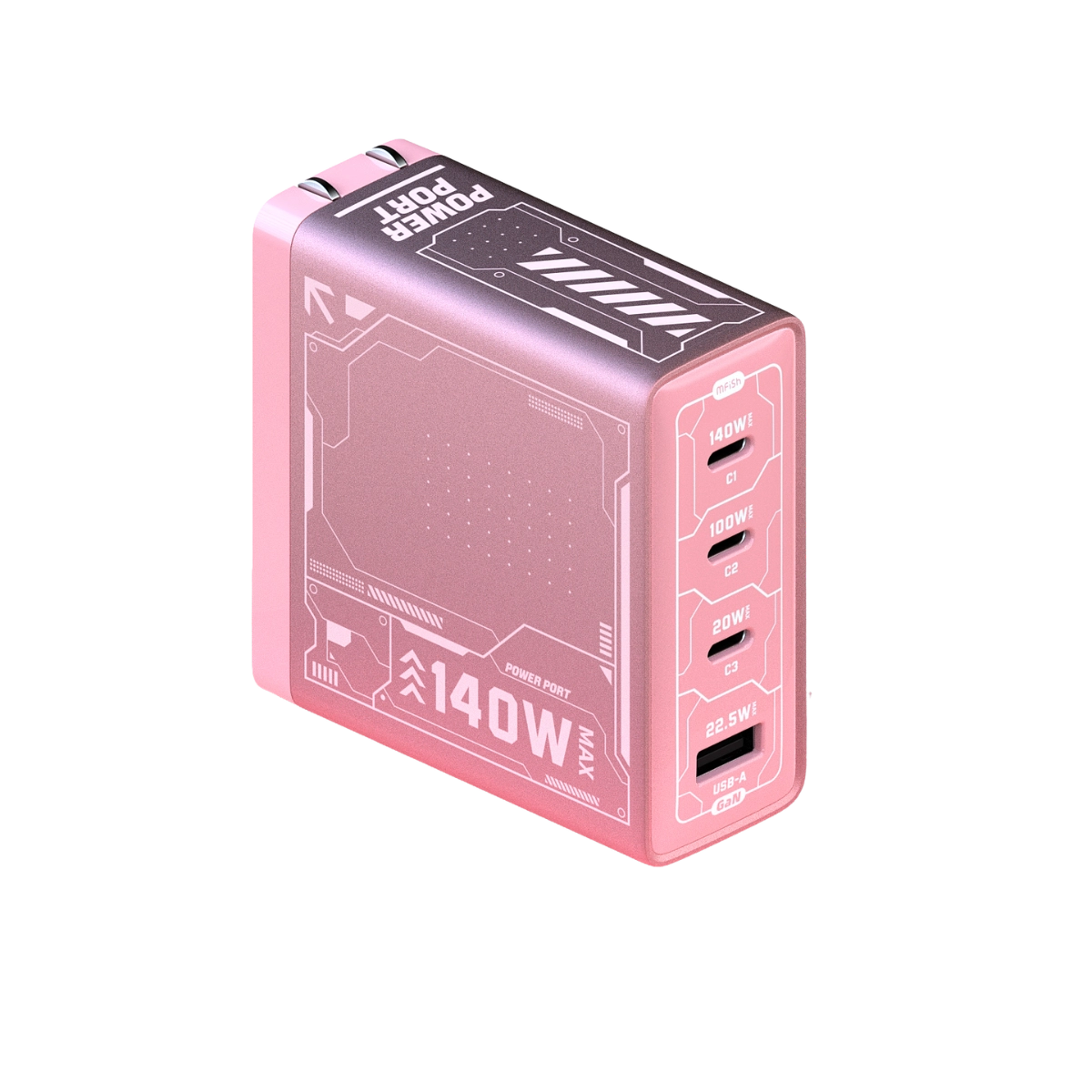 mfish E-RHINO 140W 4-Port GaN Laptop Charger