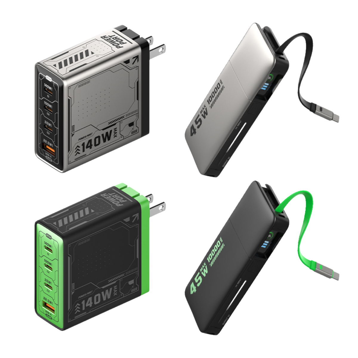 mfish RHINO Ultimate 4-Piece Charging Set