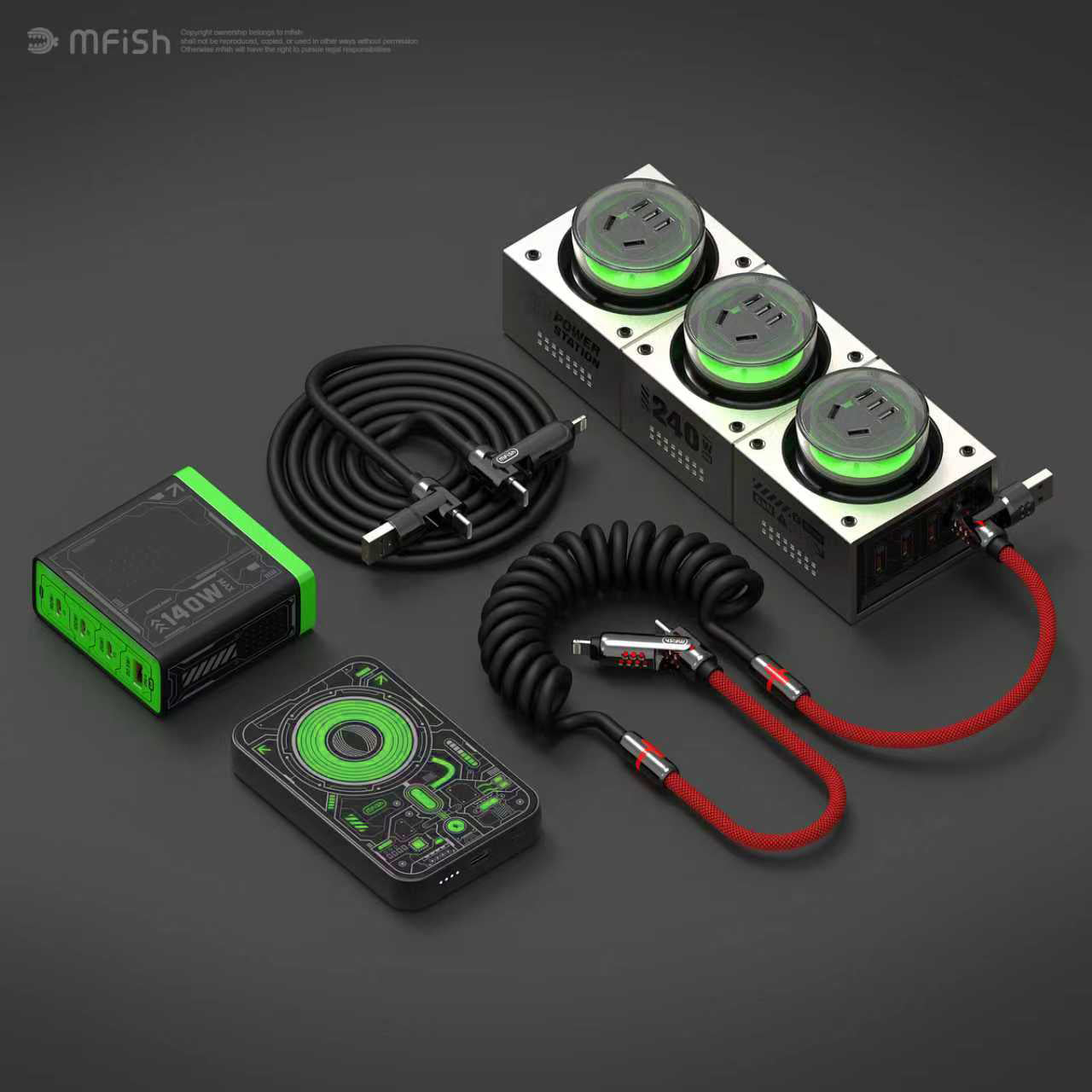 mfish E-Tank GaN 240W Charging Station