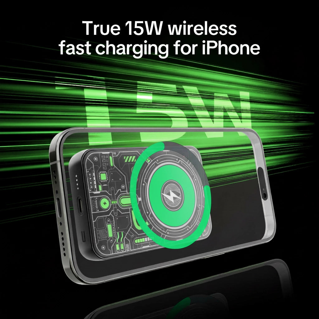 mfish E-Monster 10K mAh Magsafe Power Bank, Green