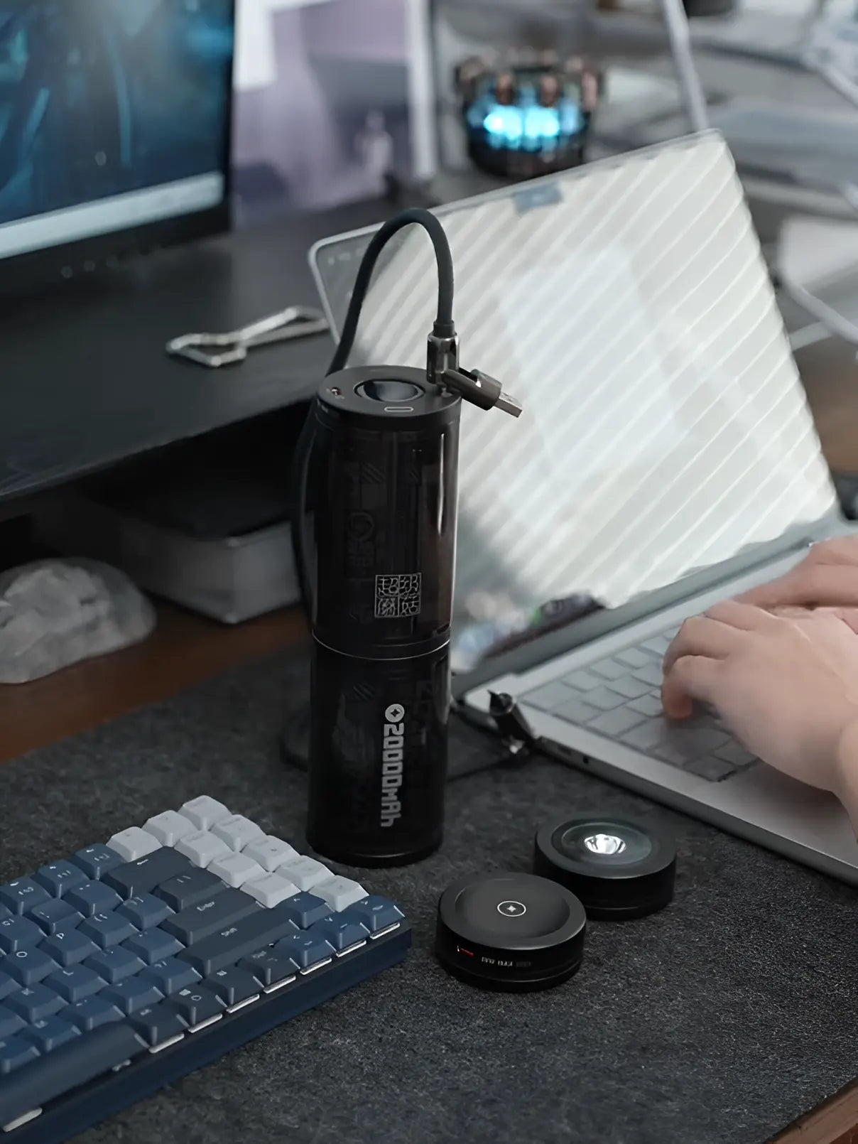 mfish Super Mushroom Laptop Power Bank (40K, 100W, Magsafe & Modular Light Kit)