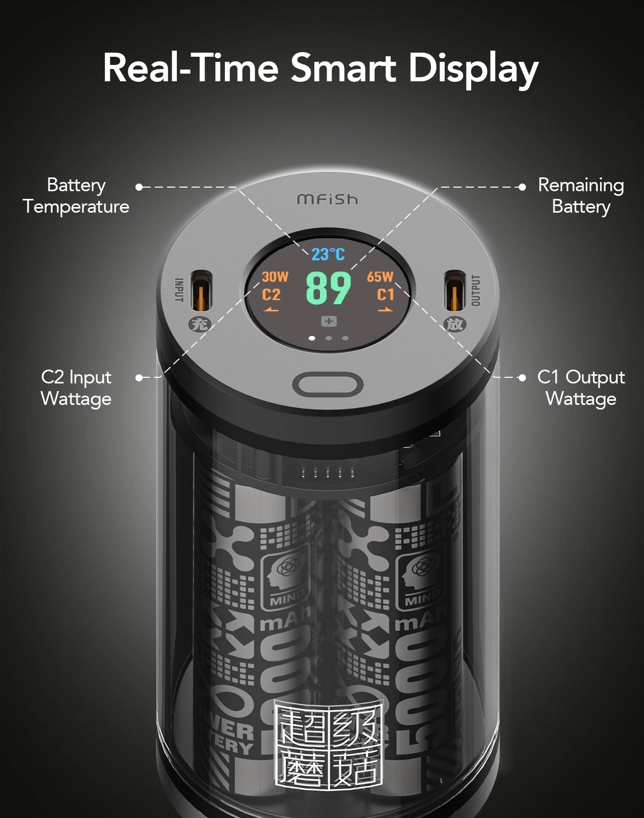 mfish 40K Modular Power Bank | 100W Laptop Fast Charge | Wireless & Light Kit | Adventure Edition