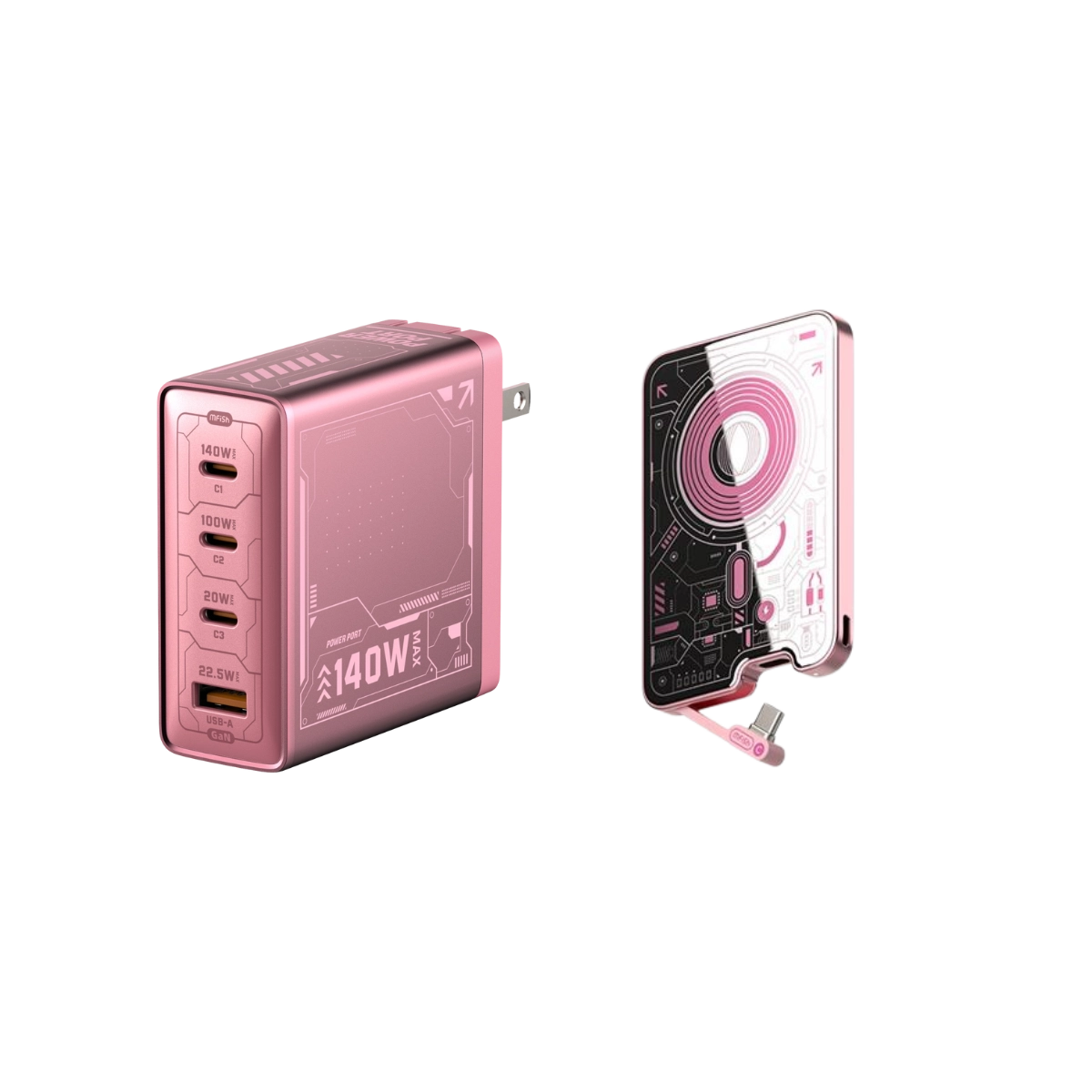 mfish Pink Charging Combo