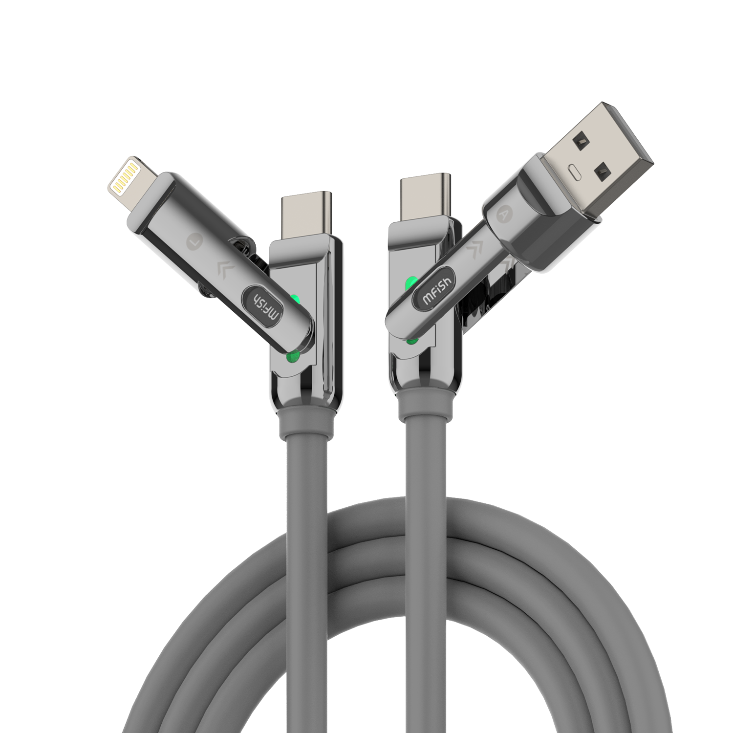mfish Armored Dragon Ⅲ 240W 4-in-1 Fast Charging Cable