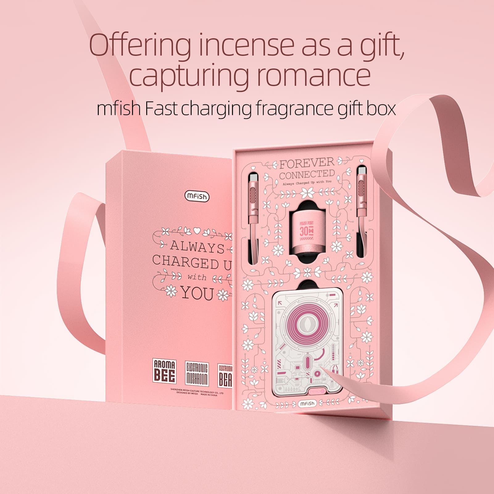 mfish E-Monster MagSafe Powerbank mit Kosmetikspiegel – Ultraschlank, 5000 mAh【Geschenkset】