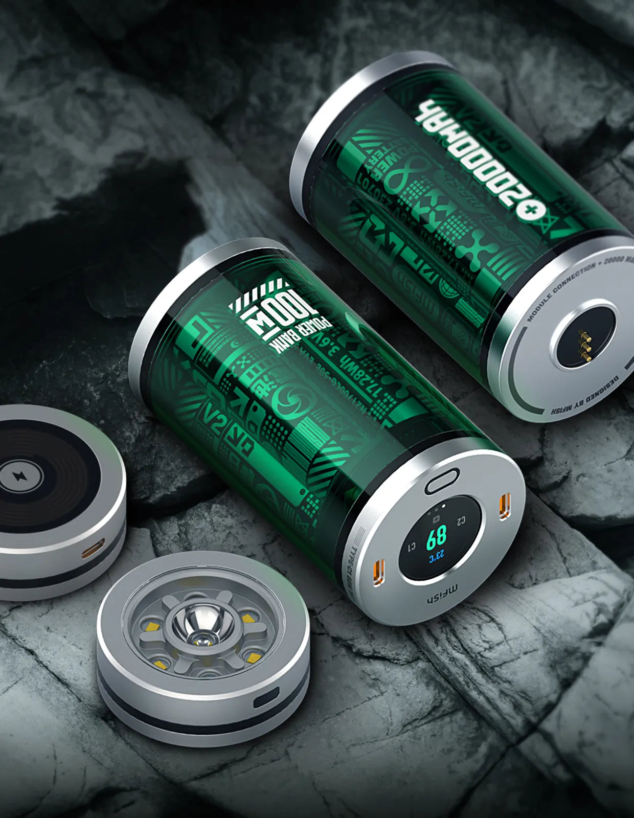 mfish Super Mushroom 40000mAh Modular Power Bank-01