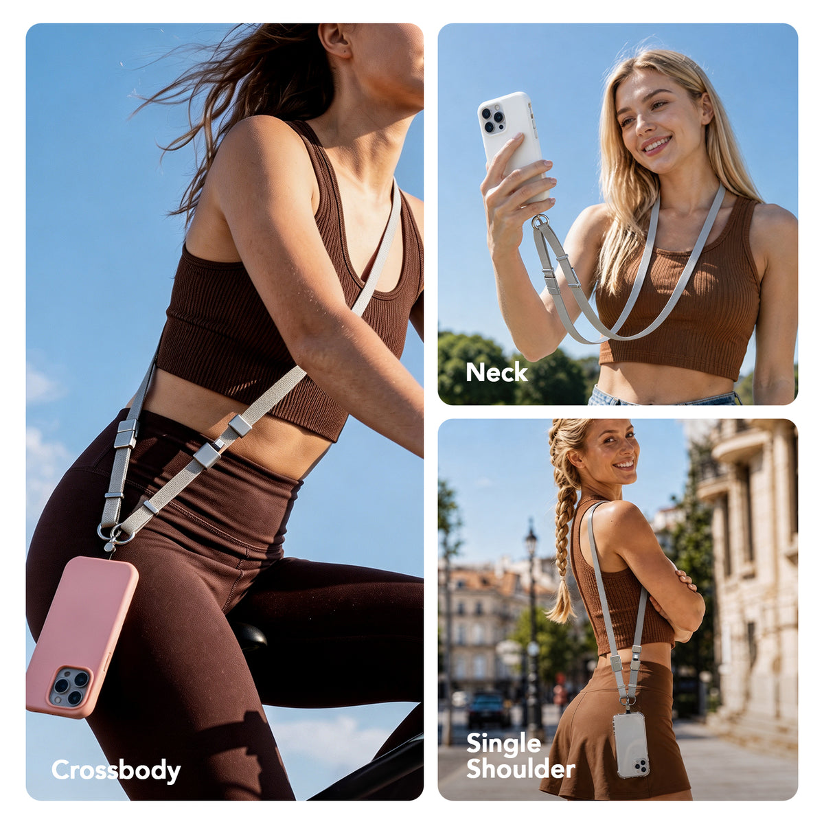 mfish Phone Lanyard (240W USB-C Cable, Adjustable Strap)